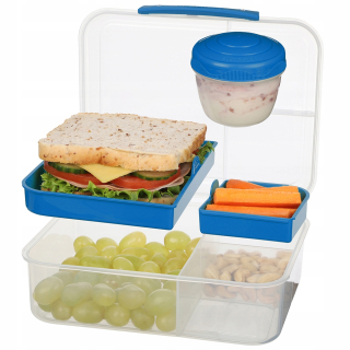Sistema Lunch To Go nádoba na raňajky 1650 ml zelená a priehľadná